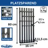 DanDiBo Portabottiglie da parete in metallo nero moderno Anteprima dell’immagine prodotto 10