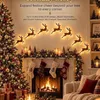 7-teilige Weihnachts-Wanddeko aus Holz mit Fernbedienung, Produktbild-Vorschau 1