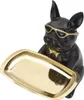o Ferretti dekoracyjna figurka buldoga z tacą 19x20x23,5 cm Podgląd zdjęcia produktu 4