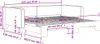 vidaXL Tagesbett Ausziehbar Schwarz 100x200 cm Stoff Produktbild-Vorschau 8