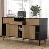 Commode élégante en chêne avec 4 portes coulissantes et 1 Voir les images du produit 9