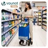 VOUNOT® Einkaufstrolley Klappbar mit 6 Räder, Produktbild-Vorschau 2