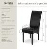 Chaise aspect cuir - noir, Lot de 2 Voir les images du produit 6