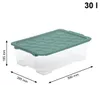 Rotho 3er Set Aufbewahrungsbox 30L Evo Safe - Kunststoffbox Produktbild-Vorschau 4