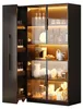 Vitrine Merax 2 en 1 à porte vitrée LED avec étagères Voir les images du produit 5