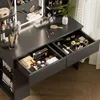 Make-uptafel met LED-verlichting, kaptafel met krukje en Productafbeelding-voorbeeld 6
