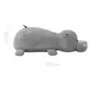 vidaXL Ippopotamo peluche grigio Anteprima dell’immagine prodotto 4