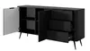 AX LIVING Commode noire Vespasia 163 2T3S – 163,2 cm, style Voir les images du produit 5