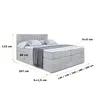ALTDECOR Boxspringbett mit 2 Matratzen und Topper - 120x200 Produktbild-Vorschau 6