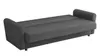 A gray sofa bed is shown from a diagonal angle against a white background. Náhled obrázku produktu