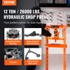 A person using a hydraulic shop press for auto repair, with images of auto parts as examples. Anteprima dell’immagine prodotto