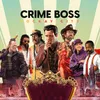 A group of stylized characters from the game Crime Boss: Rockay City are depicted in a promotional image, with the game title prominently displayed above them. The characters are arranged around a decorative throne. Produktbild-Vorschau