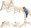 triangle d'escalade 3 en 1 avec toboggan Structure Voir les images du produit 1