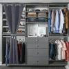 132x203cm Grau Verdunkelung Thermo Türvorhang Einfarbige Produktbild-Vorschau 3