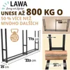 Kovový stojan na dřevo ke krbům 223cm x 25cm x 115cm Náhled obrázku produktu 2