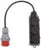 Adaptér Adelid WP165>3L, 16A, 5-pólová zástrčka na 3x Náhľad obrázku produktu 2