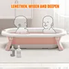 Faltbare Babybadewanne mit digitalem Thermometer und Kissen Produktbild-Vorschau 7