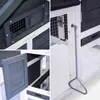sweeek - Holz-Hühnerstal lmit Gehege, 3 Hühner - Anthrazit Produktbild-Vorschau 3