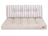 A set of two cushions for outdoor furniture, one larger and one smaller, displayed on a white background. Produktbild-Vorschau