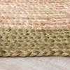 Volero - Tapis en jute - Fair Rond Naturel/Vert - Ø 100 cm Voir les images du produit 2