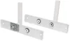 Two white door handle sets are shown against a white background. Produktbild-Vorschau