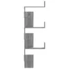 vidaXL Wand-Eckregal Grau Sonoma 45x45x147 cm Holzwerkstoff Produktbild-Vorschau 5