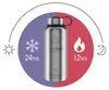 BeMaxx Trinkflasche Edelstahl ACTIVE FLASK silber 950ml Produktbild-Vorschau 1