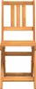 vidaXL Chaise de jardin 6 pcs Marron 36 x 46 x 86cm Bois Voir les images du produit 5