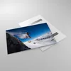 Bilder auf glas - Snowboard Winter Berg Gipfel - 120x80cm - Produktbild-Vorschau 2