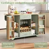 okwish Küchenwagen mit Weinregal und klappbarer Produktbild-Vorschau 5