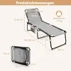 COSTWAY Sonnenliege klappbar bis 150kg, Gartenliege mit Produktbild-Vorschau 7