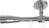 BASIT® Innenlauf Gardinenstange Edelstahl Look 16mm Produktbild-Vorschau 1