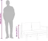 vidaXL Gartensofa mit 1 Armlehne 2-Sitzer Massivholz Akazie Produktbild-Vorschau 7
