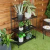 PROGARDEN Metall Blumenständer 3 Etagen 90 cm schwarz Produktbild-Vorschau 9