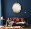 FineBuy Nástěnné zrcadlo 50 x 71 cm, kovové závěsné Náhled obrázku produktu 2