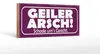 Holzschild Spruch 27x10cm Geiler Arsch Schade um`s Gesicht Produktbild-Vorschau 1