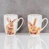 4er Set Kaffeetasse Ostern Hase Porzellan 340ml Kaffeepott Produktbild-Vorschau 4