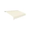 A cream-colored awning fabric with a scalloped edge, shown from a diagonal angle against a white background. Produktbild-Vorschau