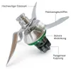 Ersatzmesser für Thermomix TM6 Edelstahl Mixmesser Messer Produktbild-Vorschau 1