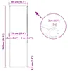 vidaXL Roleta prysznicowa z kasetą 80x240 cm szerokość Podgląd zdjęcia produktu 7