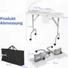 COSTWAY Table de manucure pliable avec collecteur de Voir les images du produit 2