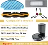 A collage of robot vacuum cleaner accessories and compatible models. Anteprima dell’immagine prodotto