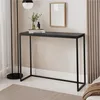 Furneo | Konsolentisch - 100 cm - Schwarz matt - Elegantes Produktbild-Vorschau 2