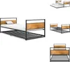 vidaXL Ausziehbett Schwarz Metall 90x200 cm -  Betten & Produktbild-Vorschau 1