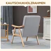 HOMCOM Ohrensessel, Polsterstuhl mit Armlehnen, Produktbild-Vorschau 8