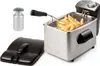 4 Ltr. Edelstahl Kaltzonen Öl Fritteuse Pommes mit Fett Produktbild-Vorschau 1