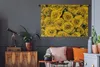 MuchoWow® Wandteppich Wandbehang Rosen - Gelb - Produktbild-Vorschau 5