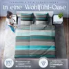 Sentidos Türkis Bettwäsche Set 135x200cm 4teilig %100 Produktbild-Vorschau 4
