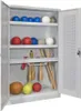Sportschrank - Lochfeldtüren - Variante 2 - 1.950x1.200x500 Produktbild-Vorschau 1