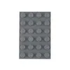 A top-down view of a dark gray LEGO baseplate with 24 studs. Produktbild-Vorschau
